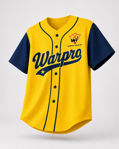 Premium Personalized <b>Mens</b> Yellow Navy Baseball Jersey Custom Logo Short Sleeve Sports Team Fanwear Shirt - Product Image 4