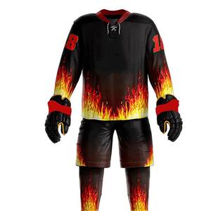 Uniforme de hockey sur glace pour hommes, tendance du moment, sur mesure, léger, facile à porter, respirant, confortable, avec des matériaux de qualité supérieure - Product Image 1