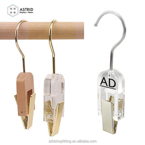 Astrid 19 CM 1.4T Shop fitting Durable Custom logo Clip Display Wig Acrylic Hair Extension Hanger for Salon - Product Image 1