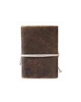 Journal en cuir marron rustique avec fermeture à cordon, carnet de notes vintage en cuir, style artisanal, journal de voyage, carnet de croquis