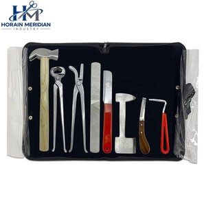 Kit complet d'outils de ferrage équin pour l'entretien des sabots de cheval, le sablage, la mise en forme et les fournitures de toilettage vétérinaire - Product Image 2