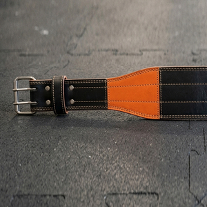 Adjustable Cowhide Leather Lifting <b>Belt</b> Men's Waist Support Strength Training Double Prong <b>Belts</b> Workout Trainer Prong <b>Belt</b> - Product Image 6