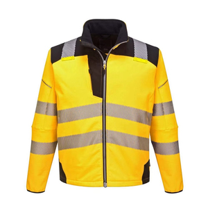 <b>High</b> <b>Visibility</b> 3-Layer Soft Shell Safety <b>Jackets</b> Men Waterproof Reflective <b>Jacket</b> Workwear <b>Softshell</b> Construction <b>Jackets</b> - Product Image 1