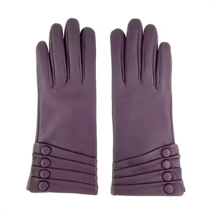 winter leather <b>gloves</b> genuine leather warm fleece lining cold weather <b>men</b> insulated leather winter leather <b>gloves</b> - Product Image 5