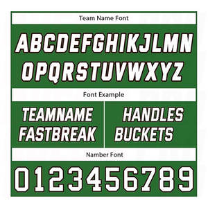 Uniforme de Baloncesto Transpirable sin Mangas Verde y Blanco Personalizado con su Propio Logotipo, Venta al por Mayor - Product Image 6