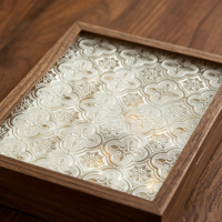 Boîte à bijoux rectangulaire en bois de qualité supérieure avec couvercle en verre, présentoir à bijoux, boîte à maquillage et organisateur