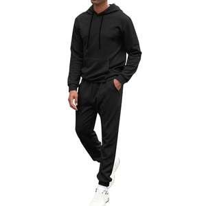 Conjunto Deportivo de Invierno Personalizado Estilo Hip Hop, Transpirable, con Capucha, de Algodón para Hombre, 2 Piezas, Pantalones y Sudadera con Capucha, Casual, Ecológico - Product Image 2