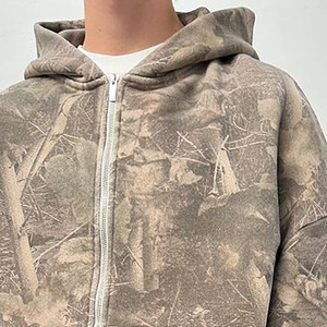 Sweat à capuche de chasse en molleton de coton mélangé de haute qualité pour l'hiver, écologique, avec poches, séchage rapide, manches longues, coupe oversize, sportif, pour le camping - Product Image 2