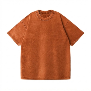 T-shirt surdimensionné vintage personnalisé délavé à l'acide, imprimé par transfert thermique, col rond, respirant, séchage rapide, coton épais 230g, streetwear homme - Product Image 4