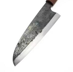 Cuchillo de Chef de Acero de Damasco Ecológico Forjado a Mano por Steel Craft International, Hoja Afilada, Hecho a Mano, para Uso Diario en la Cocina, Madera Pakka - Product Image 4