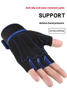 Guantes de Entrenamiento de Levantamiento de Pesas de Poliéster con Protección Acolchada en la Palma y Cierre de Gancho y Bucle, Unisex, con Logotipo Personalizado al por Mayor 2026 - Product Image 4