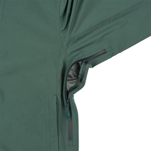 Unisex Coated Waterproof <b>Long</b> Hooded Hard Shell <b>Jacket</b> Solid Color Single Button Outdoor Wear Regular Fit PU Material All - Product Image 5