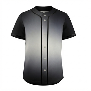 Maillot de baseball unisexe imprimé respirant et à séchage rapide 100 % polyester personnalisable écologique antibactérien absorbant la transpiration - Product Image 2