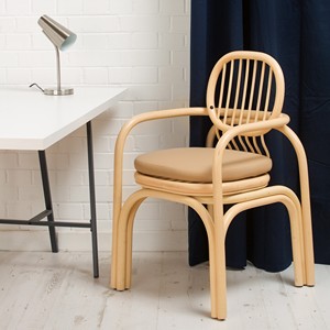 Rattan arm chair with hand woven seat comfortable design <b>armchair</b> commercial <b>dining</b> chairs - Product Image 6