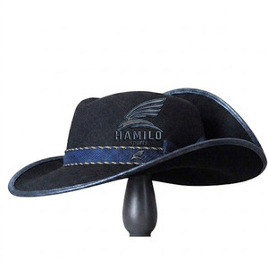 Unique Design Admiral Bicorn Napoleon Costume Hat for Adults Napoleon Uniform Wool Hat With Custom Color Lace Bicorne Hat - Product Image 1