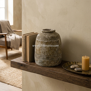 Antique Terracotta Vase <b>Handmade</b> Ceramic <b>Pottery</b> Flower Vase for Living Room Home Decoration - Product Image 2