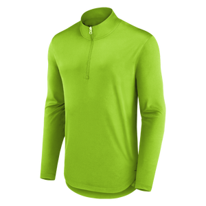 Custom Men Activewear Quarter Zip Training Top Quick Dry Running Shirt OEM Manufacturer - Product Image 1