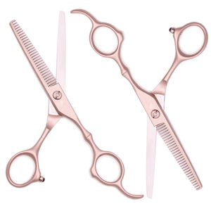 Ciseaux à effiler professionnels en acier inoxydable pour coiffeur, outil de beauté, lame droite et aiguisée, fournitures pour salon de coiffure - Product Image 5