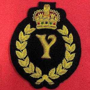 Premium Hand Embroidery Badges High Quality Decorative Embroidered Patches with Custom Logo OEM Service OEM Size Private Label - Product Image 1
