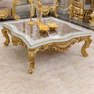 Juego de Sofás Seccionales en Forma de L de Diseño Europeo con Detalles Tallados, Cubierta de Madera Sólida, Ecológico y Duradero para Sala de Estar - Product Image 6