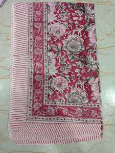 2025 High Quality Eco-Friendly Cotton Floral Hand Block Printed Strapless Plus Size <b>Sarong</b> Body Cover Summer Neck <b>Wrap</b> Dupatta - Product Image 2