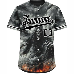 Maillot de baseball personnalisé par sublimation, vêtements de sport à séchage rapide pour les entraînements, les matchs et les compétitions - Product Image 5