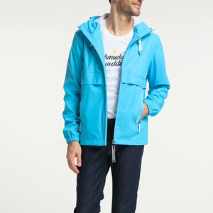 Chaqueta de bombardero con cuello levantado para hombre personalizada de alta calidad rompevientos para la temporada de lluvia e Invierno - Product Image 2