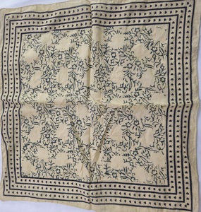 Pañuelo de algodón con estampado de bloques, pañuelo de playa, pañuelo bohemio para la cabeza, pañuelo indio estampado a mano para el cuello y el cabello, pañuelo ligero de verano, regalo para mujer - Product Image 3