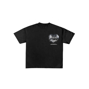 Custom Brandname Men's <b>White</b> O-Neck Short Sleeve T-Shirt Custom Graphic Print Oversized 100% Cotton Jersey Fabric Knitted Tees - Product Image 4