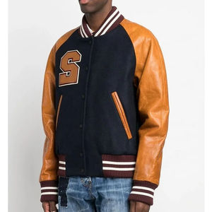 Chaquetas Varsity de Otoño para Hombre, Logotipo Bordado Personalizado, Tela de Lona, Colores y Tallas Personalizadas, Venta al Por Mayor - Product Image 4