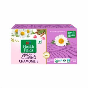 HealthFields Té de Infusión Herbal de Manzanilla Orgánica Calmante Sin Cafeína 25 Bolsitas de Té - Product Image 1