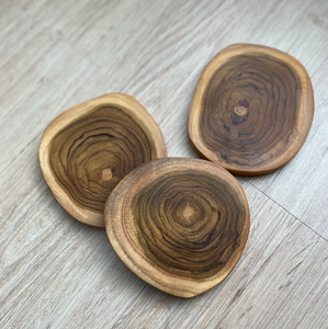Round Wooden Coaster Set Modern Design Non Slip Mats & <b>Pads</b> 4 Pcs Coaster wooden sets - Product Image 6
