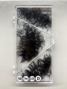 Extensions de cils synthétiques de haute qualité en éventails préfabriqués 10D, courbures C/CC/D/DD/M/L, épaisseurs 0.03, 0.07, 0.5mm, vente en gros - Product Image 5