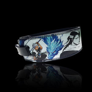 เข็มขัดยกน้ำหนักหนังวัวพิมพ์ลายอนิเมะ แบบไม่มีลูกบิด ป้องกันการลื่น สำหรับออกกำลังกายในยิม รองรับหลัง ฝึกเดดลิฟต์ พาวเวอร์ลิฟติ้ง ใช้ได้ทั้งชายและหญิง - Product Image 3