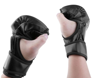 Gants de boxe MMA en cuir PU de haute qualité avec logo personnalisé, extensibles, anti-humidité, à doigts courts – Nouvelle Arrivée, Meilleure Vente - Product Image 3