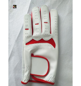 Guantes de Golf Blancos Antideslizantes de Cuero Cabretta al por Mayor, con Logotipo Personalizado, Material Suave, Ajuste Completo, para Hombres y Mujeres - Product Image 3