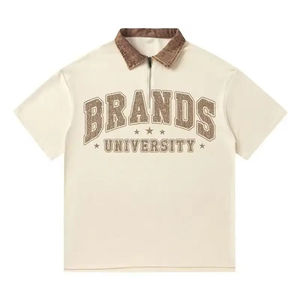 Custom Letter Print Plus Size Men's Polo <b>Shirts</b> Wholesale Low Price Short Sleeve Turn Down <b>Collar</b> Knitted POLO Golf <b>T</b>-<b>Shirt</b> Men - Product Image 6