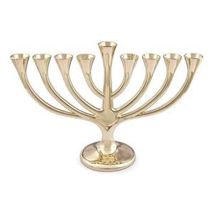 Ménorah miniature à prix abordable pour villas, synagogues, temples – Éclairage de table décoratif – Porte-bougie Hanouka - Product Image 6