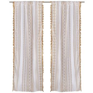 OEM Manufacturer 100 Percent Cotton Living Room <b>Curtains</b> Soft Breathable <b>Window</b> Panels Privacy Light Filtering - Product Image 6