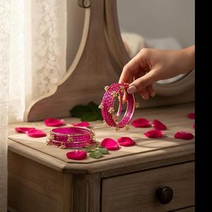 Viral 2026 Trendy High Quality Golden Kashmiri Jhumki Shining Ghungroo <b>Bangles</b> Wedding Party Wear Premium Wholesale Price - Product Image 6