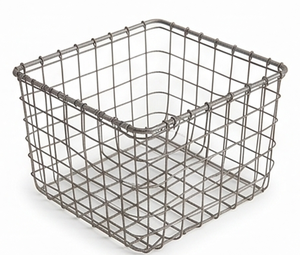 Elegant Black Metal <b>Storage</b> <b>Basket</b> Durable Iron Steel <b>Square</b> Design Multi Purpose Perfect For Kitchen Home Restaurant - Product Image 2