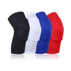 Rodilleras de poliéster y algodón con carcasa rígida, antideslizantes, delgadas, con absorción de impactos, protección universal unisex con cierre de velcro para todas las estaciones - Product Image 1