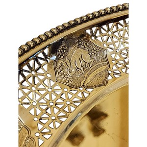 ถาดทองเหลือง14 "พร้อมสัญลักษณ์จักรราศีสินค้า14นิ้วจากประเทศไทยใช้ในร้านอาหารชั้นนำและโรงแรมหรู - Product Image 3