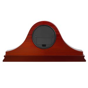 Horloge de grand-père classique vintage de 6,4 pouces avec mouvement à quartz, en MDF, design silencieux intégré, style antique - Product Image 2