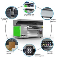 Printer UV All-in-one 4060 Laris Manis dengan Print Head XP600 Resolusi Tinggi untuk Pencetakan Panel Datar DTF Mesin Multifungsi