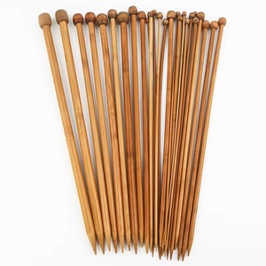 Agujas de Tejer de Madera Natural Premium para Tejer a Mano, Agujas de Ganchillo Ligeras y Suaves para Hilos, Proyectos de Ganchillo y Manualidades - Product Image 5