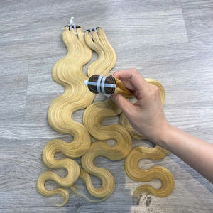 Vente en gros 100% cheveux humains blonds couleur haute qualité fermeture brute frontale et vague de corps perruque haut de gamme perruque Collection - Product Image 4