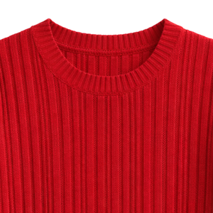 Top de punto acanalado con cuello en V para mujer, manga corta, corte ajustado, informal, suéter de verano, camiseta suave y elástica, cómoda para el día a día, blusa elegante - Product Image 6