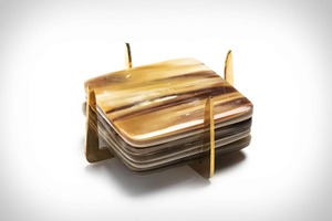 Ensemble de sous-verres en corne faits à la main, durables et de haute qualité pour hôtels, restaurants, bars, cafés, maisons, décoration de table, protection - Product Image 6
