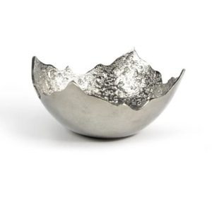 Wholesale Premium <b>Small</b> Polished Enamel Aluminum Metal Eco-Friendly Handmade Modern Design Customizable Serving Bowl Tableware - Product Image 3